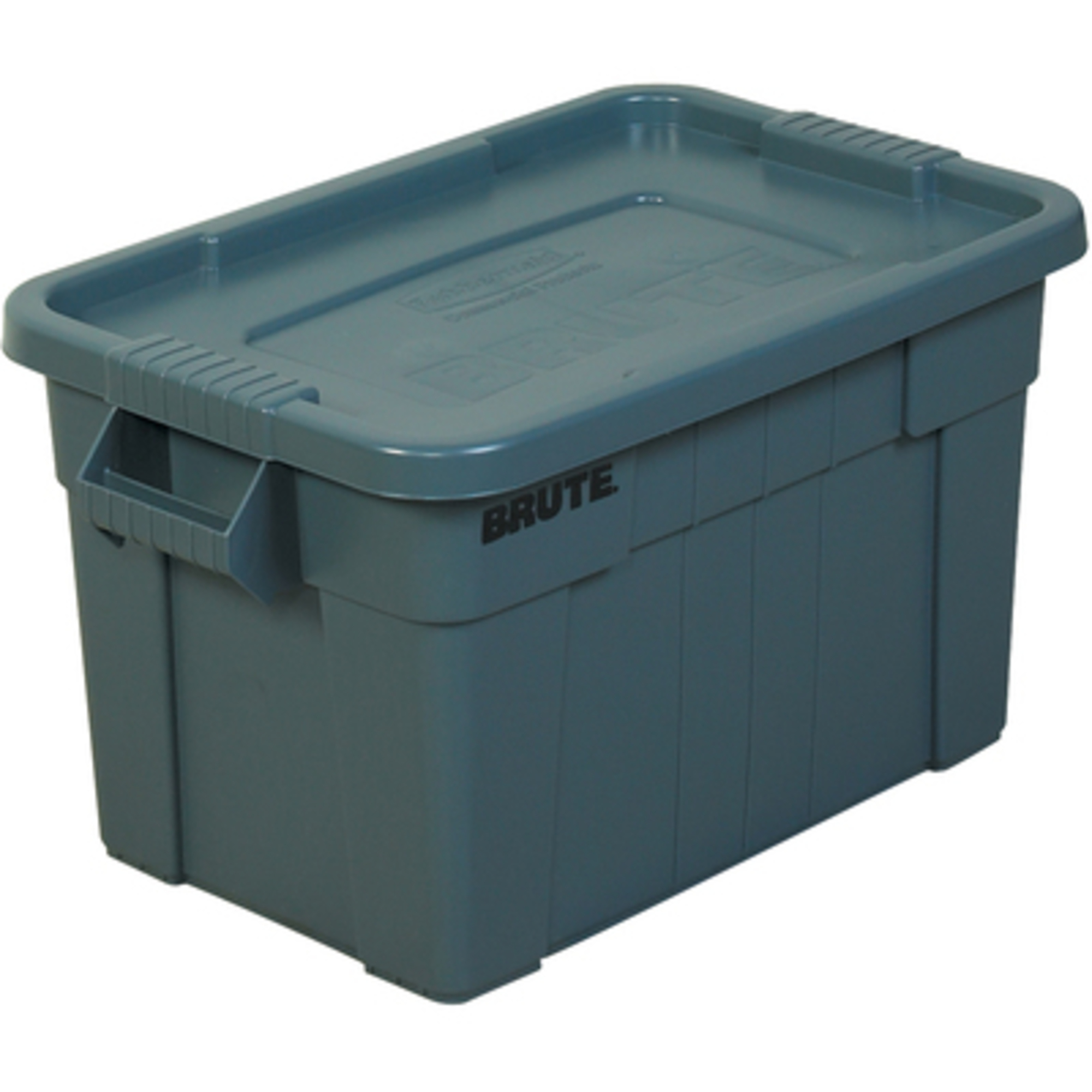 Brute, 28 x 18 x 15in. Gray Brute Totes with Lid 1/CS, Height 15 in, Width 18 in, Bins Included (qty.) 1 Model# RUB117